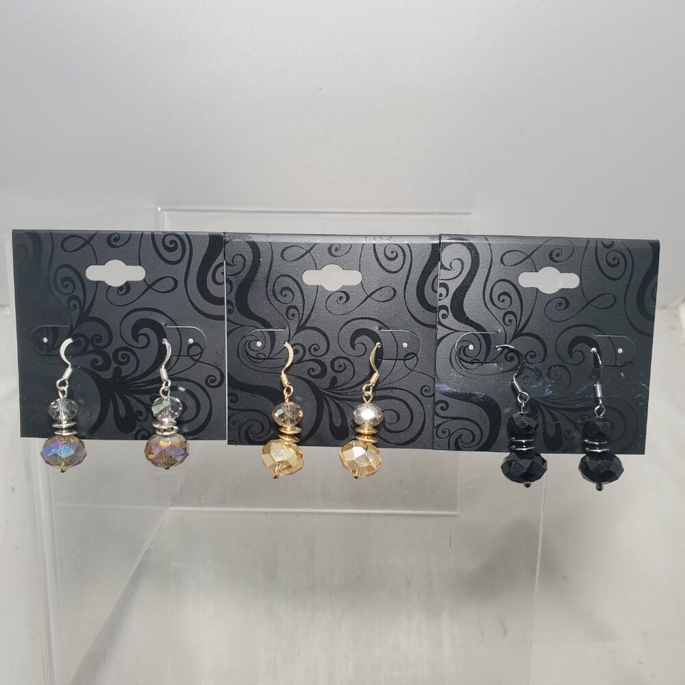 Inter-American set features three pairs of elegant dangle earrings